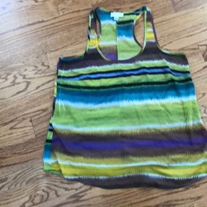 Multi colored tank.